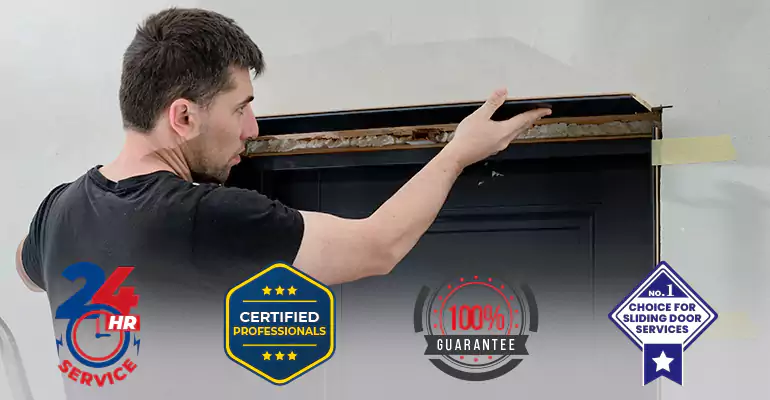 Wood Door Crack and Hole Repair in Wellington